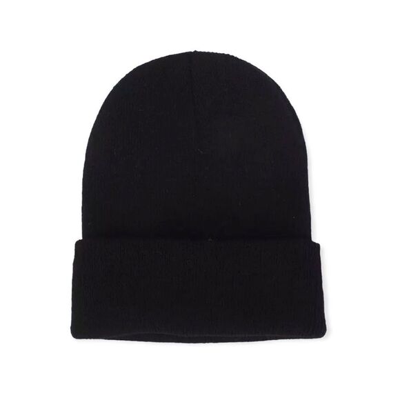 🆕Black Knitted Winter Beanie Hat - Picture 1 of 4